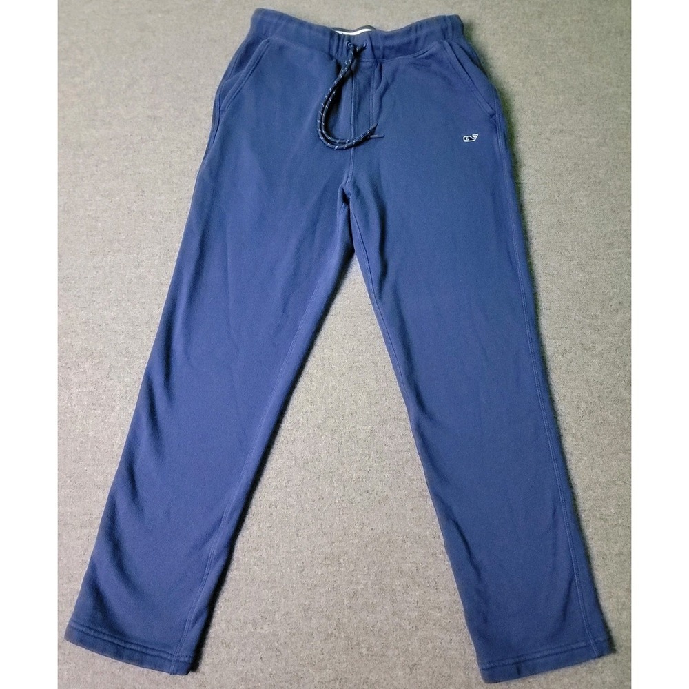 Vineyard Vines Mens Sweatpants Small Blue‎ Navy Jogger Athletic Fleece Tapered